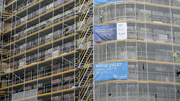 Der Hochbau hat sich im August erholt. Die Unternehmen sammelten mehr Auftr&auml;ge ein. - &copy; Malin Wunderlich/dpa