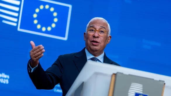 EU-Ratspr&auml;sident Ant&oacute;nio Costa verurteilt das Vorgehen der USA. (Archivbild) - &copy; Michael Kappeler/dpa