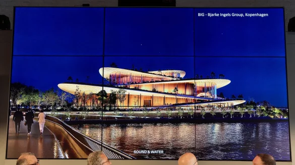 Das B&uuml;ro Bjarke Ingels Group hat den Wettbewerb gewonnen. - &copy; Georg Wendt/dpa