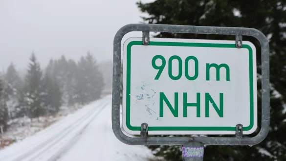 Ab einer H&ouml;he von 400 bis 600 Meter kann es schneien. - &copy; Matthias Bein/dpa
