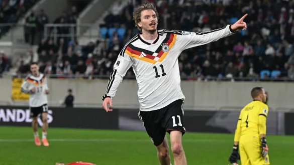 Nick Woltemades Doppelpack rettet die DFB-Elf vor einer Blamage in Luxemburg. - &copy; Federico Gambarini/dpa