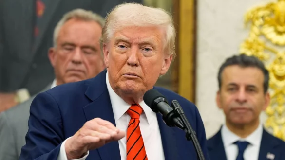 Trump will sowohl nach Israel als auch nach Kairo reisen. - © Alex Brandon/AP/dpa