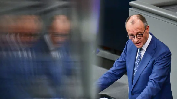 Merz richtet vor dem EU-Gipfel einen eindringlichen Appell an die Partner. - &copy; Sebastian Gollnow/dpa