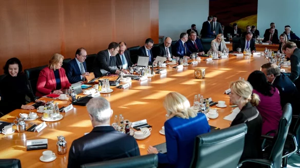 Die w&ouml;chentliche Kabinettsitzung stand diesmal unter der &Uuml;berschrift &laquo;Entlastungskabinett&raquo; - &copy; Kay Nietfeld/dpa