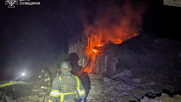 Die Region Sumy ist immer wieder Ziel russischer Angriffe. (Archivbild) - &copy; Uncredited/Ukrainian Emergency Service/dpa