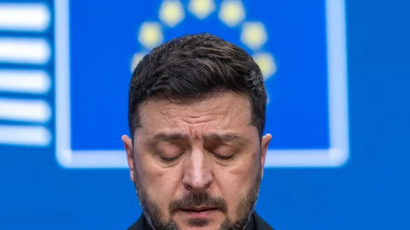 Nicht nur f&uuml;r den ukrainischen Pr&auml;sidenten Selenskyj geht es bei dem Gipfel um sehr viel. - &copy; Michael Kappeler/dpa