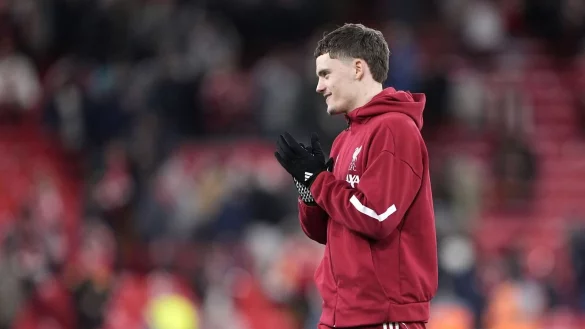 Traf am Samstag erstmals f&uuml;r Liverpool: Nationalspieler Florian Wirtz. (Archivbild) - &copy; Peter Byrne/PA Wire/dpa