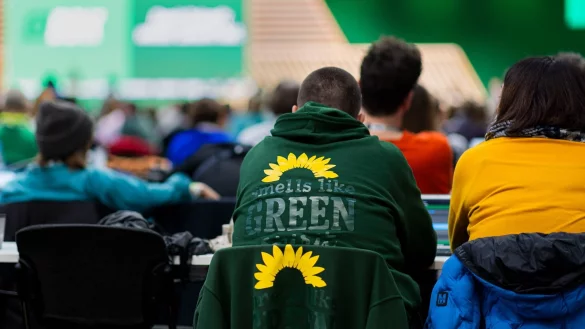 Die Grünen sehen sich in stürmischen Zeiten. - © Michael Matthey/dpa