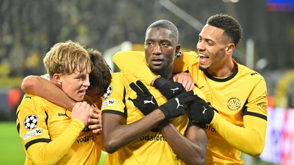 Serhou Guirassy traf doppelt gegen Villarreal - © Bernd Thissen/dpa