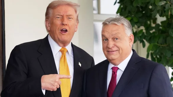 Trump und Orban sind in vielen Fragen einer Meinung. - &copy; Evan Vucci/AP/dpa