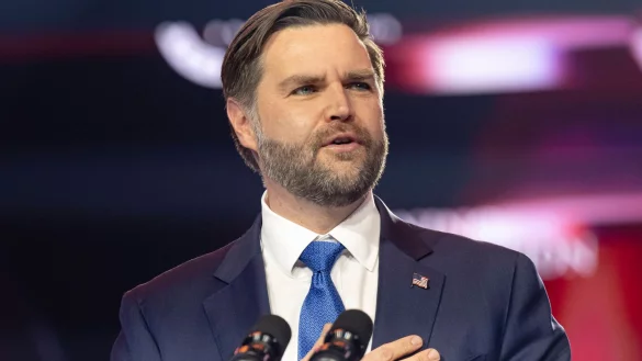 US-Vizepr&auml;sident JD Vance lobt die konservativen Errungenschaften der Regierung. - &copy; Jon Cherry/FR171965 AP/AP/dpa