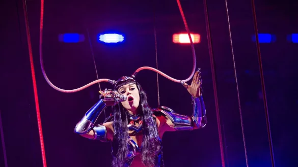 Vier Konzerte der Sängerin sind in Deutschland geplant, nach Perrys Auftritt in Hannovers ZAG-Arena sollen Auftritte in Berlin (21. Oktober), Köln (23. Oktober) und München (31. Oktober) folgen. - © Moritz Frankenberg/dpa