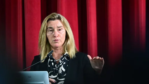 Die frühere EU-Außenbeauftragte Federica Mogherini ist wieder auf freiem Fuß. (Archivbild) - © Sebastian Christoph Gollnow/dpa
