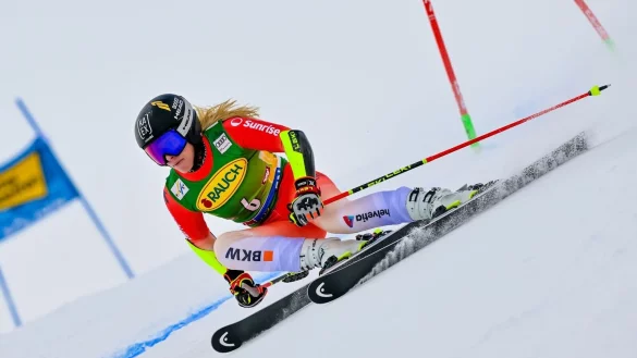 Lara Gut-Behrami fällt nach einer schweren Knieverletzung die ganze Saison aus. (Archivfoto) - © Gian Ehrenzeller/KEYSTONE/dpa