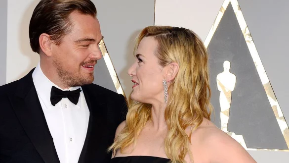 Die Schauspieler Leonardo DiCaprio und Kate Winslet vor fast zehn Jahren. 1997 waren sie das Traumpaar in &laquo;Titanic&raquo;. (Archivbild) - &copy; Mike Nelson/EPA/dpa