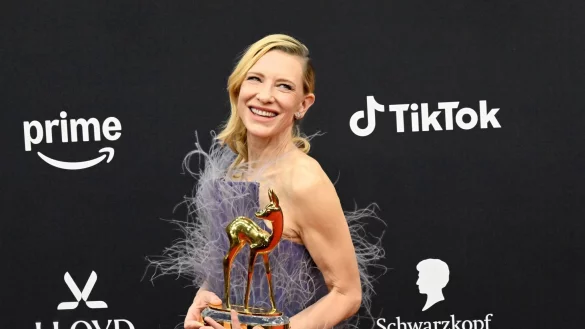 Bambi-Preisträgerin Cate Blanchett. - © Felix Hörhager/dpa