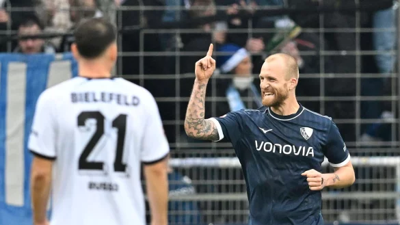 Entschied die Partie mit seinem Siegtreffer: Philipp Hofmann. - © Anke Waelischmiller/dpa