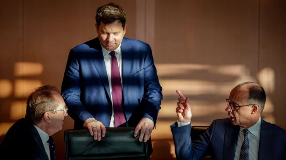 Die Spitzen der schwarz-roten Regierung mussten eine umfangreiche Tagesordnung abarbeiten. - &copy; Kay Nietfeld/dpa