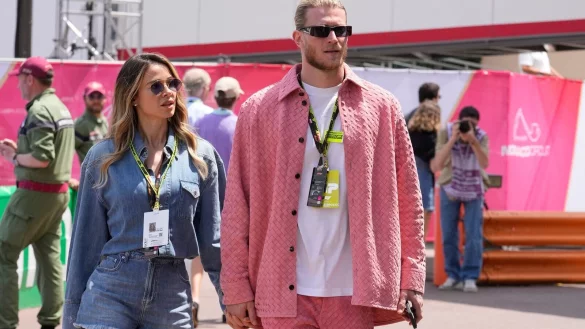 Loris Karius und seine Frau Diletta Leotta. (Archivfoto) - © Luca Bruno/AP/dpa