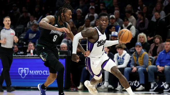 Dennis Schr&ouml;der (r) erzielte 17 Punkte f&uuml;r die Kings, zum Sieg in Minnesota reichte es aber nicht. - &copy; Matt Krohn/AP/dpa