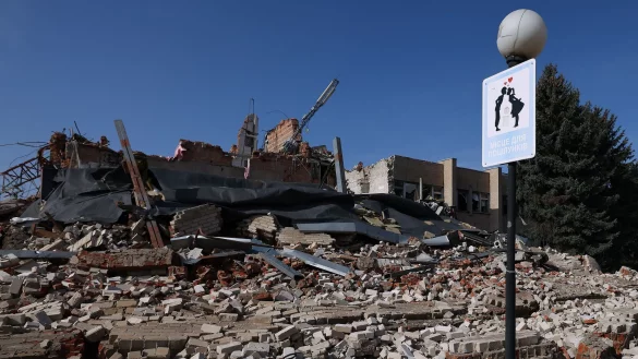 Die Stadt Huljajpole im Gebiet Saporischschja wird bereits seit langem vom S&uuml;den von russischen Truppen bedroht und nun r&uuml;cken diese auch von Osten her n&auml;her an die Stadt heran. (Archivbild) - &copy; David Young/dpa