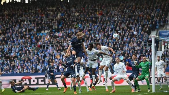 Bochum hatte Pech mit zwei Aluminium-Treffern. - &copy; Fabian Strauch/dpa