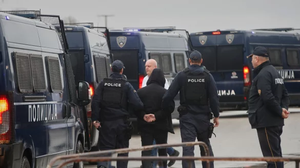 In Skopje beginnt ein Prozess gegen Dutzende mutma&szlig;lich Verantwortliche f&uuml;r den verheerenden Brand in einem Nachtclub, infolgedessen 63 Menschen ums Leben kamen. - &copy; Boris Grdanoski/AP/dpa