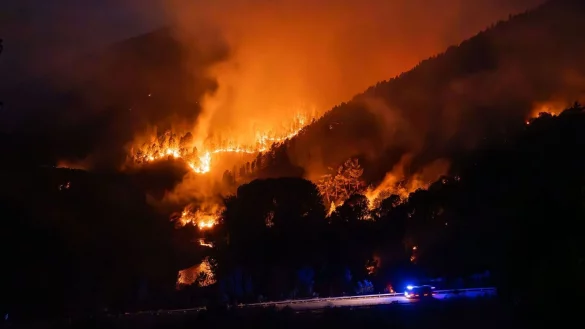 Ende August wüteten Waldbrände in Spanien. (Archivbild) - © Adrián Irago/EUROPA PRESS/dpa