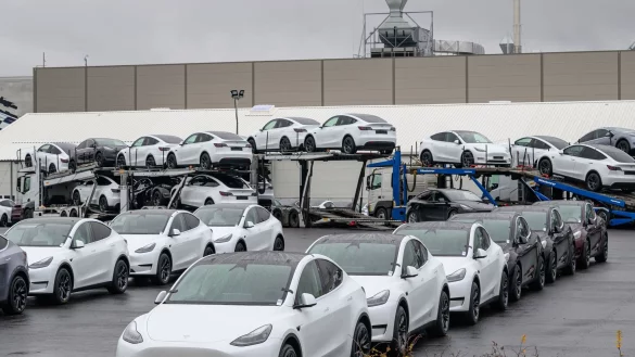 Tesla verbucht einen Verkaufsrekord. - &copy; Patrick Pleul/dpa