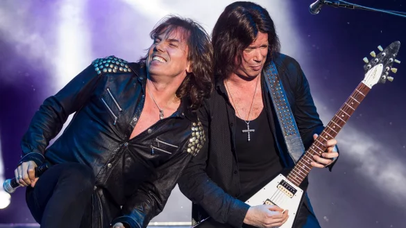 Sänger Joey Tempest und Gitarrist John Norum von der schwedischen Rockband Europe kommen 2026 nach Deutschland. - © picture alliance / dpa