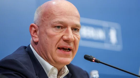 Wegner hielt ein leidenschaftliches Plädoyer für Olympia und Paralympics in der Hauptstadt. - © Andreas Gora/dpa