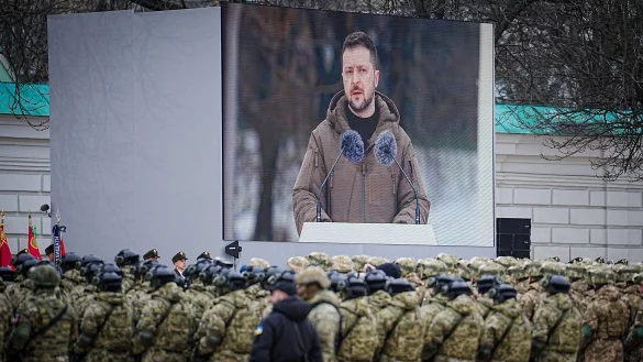 «Freie Wirtschaftszone»?: Selenskyj gibt Einblicke in den Stand der Verhandlungen. (Archivbild) - © Kay Nietfeld/dpa