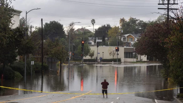 Schwere Unwetter sorgen im S&uuml;den Kaliforniens f&uuml;r &Uuml;berschwemmungen. - &copy; Matthew Hoen/ZUMA Press Wire/dpa