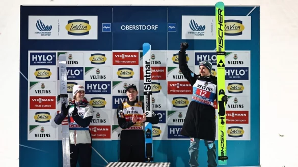 Hoffmann r&uuml;ckte unverhofft aufs Podium. - &copy; Daniel Karmann/dpa