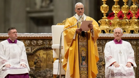 Der Pontifex sprach im voll besetzten Petersdom. - &copy; Gregorio Borgia/AP/dpa