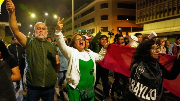 Boluarte war die erste Frau an der Spitze des Staates - &copy; Martin Mejia/AP/dpa