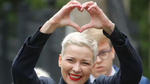 Die prominente belarussische Oppositionspolitikerin Maria Kolesnikowa ist nach jahrelanger Haft wieder in Freiheit. (Archivbild) - &copy; Dmitri Lovetsky/AP/dpa