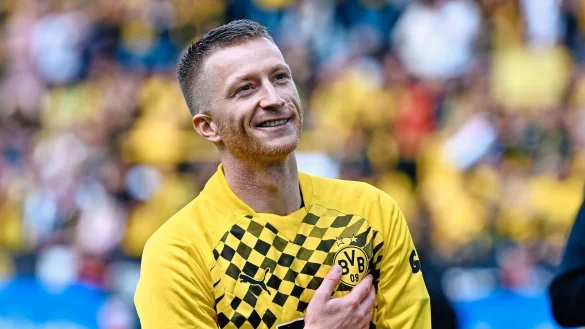 Marco Reus ist in Dortmund als Co-Experte bei DAZN im Einsatz. (Archivbild) - © Bernd Thissen/dpa