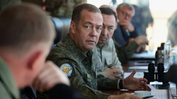 Medwedew wirft der Bundesregierung die Unterdr&uuml;ckung der Opposition in Deutschland vor. (Archivbild) - &copy; Ekaterina Shtukina/Pool Sputnik via AP/dpa