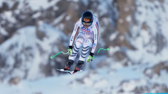 Kira Weidle-Winkelmann gelingt in Val d\\\'Is&egrave;re ein starkes Rennen. - &copy; Giovanni Auletta/AP/dpa