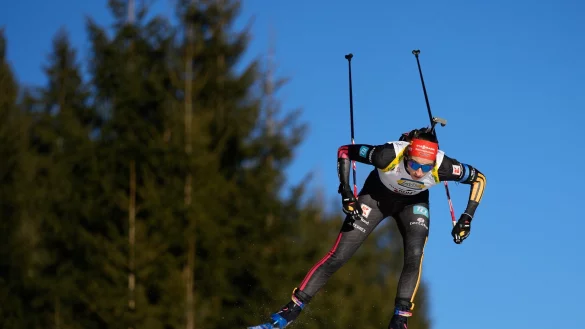 Vanessa Voigt fiel im Jagdrennen zur&uuml;ck. - &copy; Matthias Schrader/AP/dpa