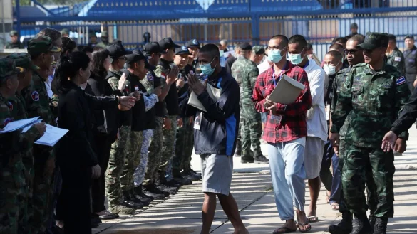 Die kambodschanischen Soldaten waren 155 Tage in Thailand inhaftiert gewesen. - &copy; Uncredited/AGENCE KAMPUCHEA PRESS/AP/dpa