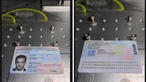 Dieses von der Generalstaatsanwaltschaft Frankfurt am Main zur Verfügung gestellte Foto zeigt einen gefälschten Ausweis, der im Darknet angeboten wurde. - © Benjamin Krause/Generalstaatsanwaltschaft Frankfurt am Main/dpa