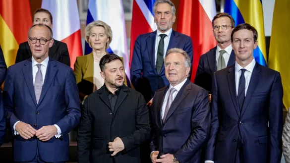 Die Spitzenrunde kam im Berliner Kanzleramt zusammen. - &copy; Kay Nietfeld/dpa-Pool/dpa