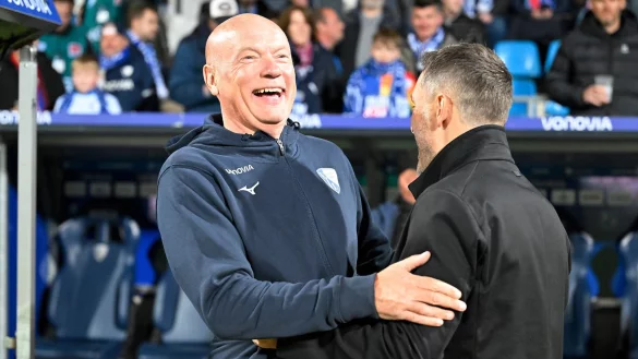 Uwe R&ouml;sler hatte bei seiner R&uuml;ckkehr als Trainer nach Deutschland Grund zur Freude - &copy; Ulrich Hufnagel/dpa