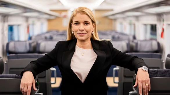 Die Bahnchefin Evelyn Palla ist seit 1. Oktober im Amt. (Archivbild) - &copy; Christoph Soeder/dpa Pool/dpa