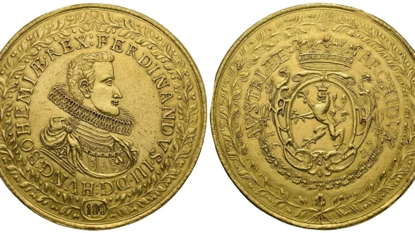 Es gibt nur vier bekannte Exemplare dieser Riesenm&uuml;nze. (Archivbild) - &copy; -/Numismatica Ars Classica/dpa