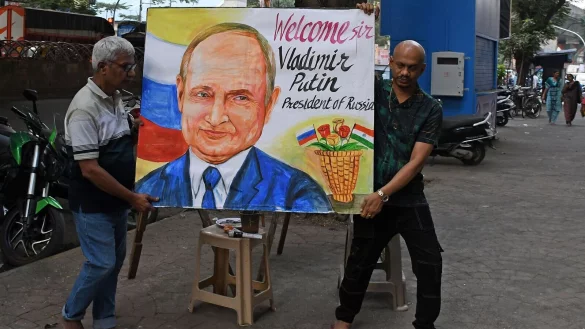 Putin besucht derzeit das langjährige Partnerland Indien. - © Ashish Vaishnav/SOPA Images via ZUMA Press Wire/dpa