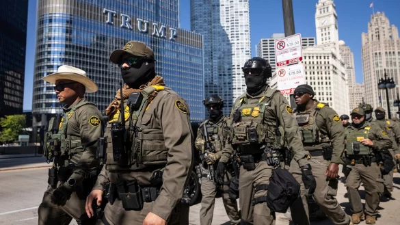 Chicago und Illinois verklagen die US-Regierung zu Nationalgarde-Eins&auml;tzen. (Archivbild) - &copy; Ashlee Rezin/Chicago Sun-Times/AP/dpa