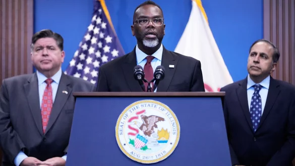 &laquo;Es ist sicherlich nicht das erste Mal, dass Donald Trump ungerechtfertigt die Verhaftung eines schwarzen Mannes fordert&raquo;, sagt B&uuml;rgermeister Johnson. (Archivbild) - &copy; Nam Y. Huh/AP/dpa